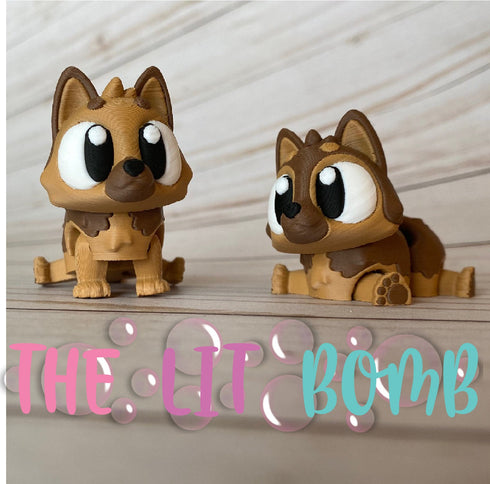 German Shepherd Articulated 3D Animal