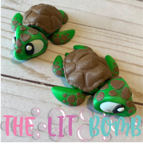 Sea Turtle Articulated 3D Animal