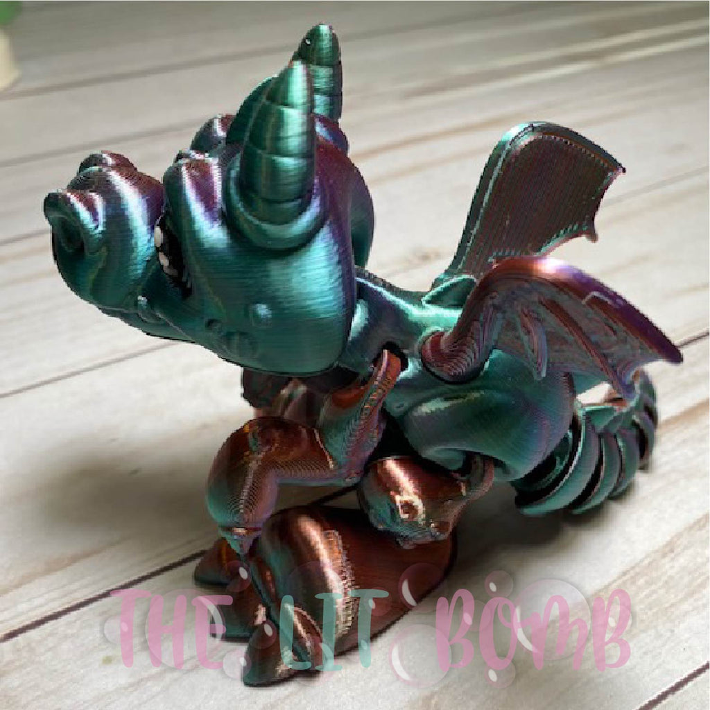 Cute Baby Dragon Fidget Toy, Articulated Dragon Fidget Toy, Baby